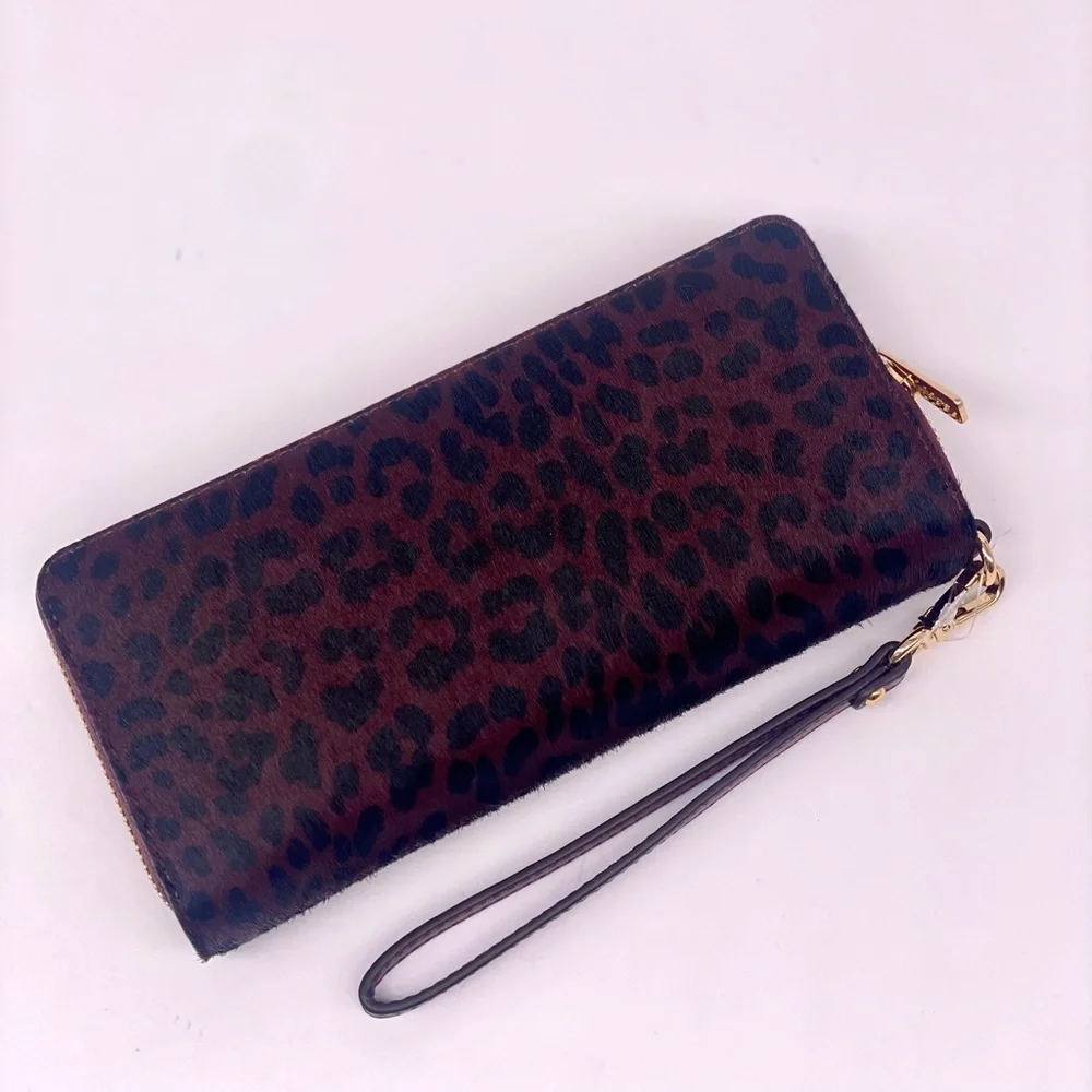 Michael Kors Leopard Print Large Continental Wallet
